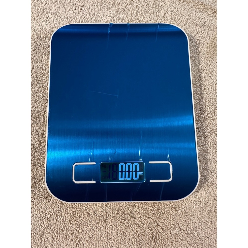 Digital Kitchen Food Scale 5kg/1g Stainless Steel Slim Design New - Picture 7 of 10